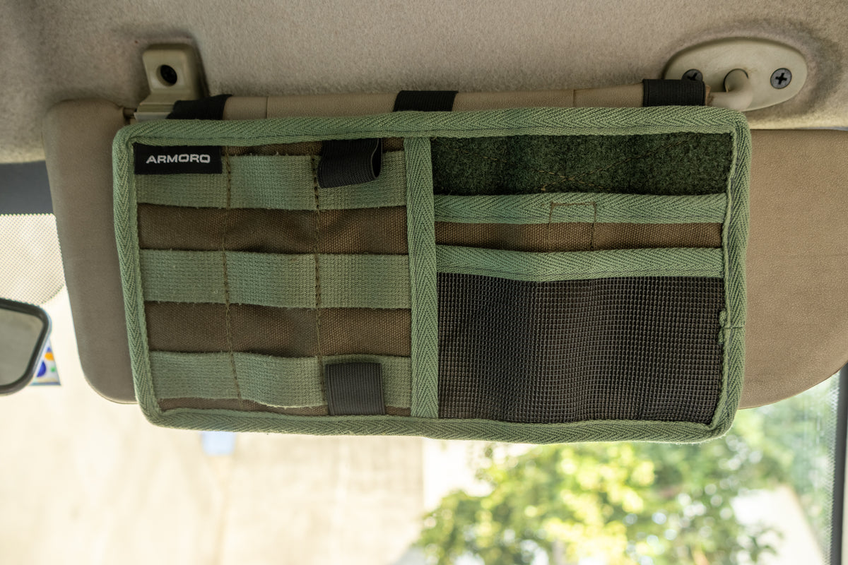 MOLLE Car Sun Visor Organizer with Pockets