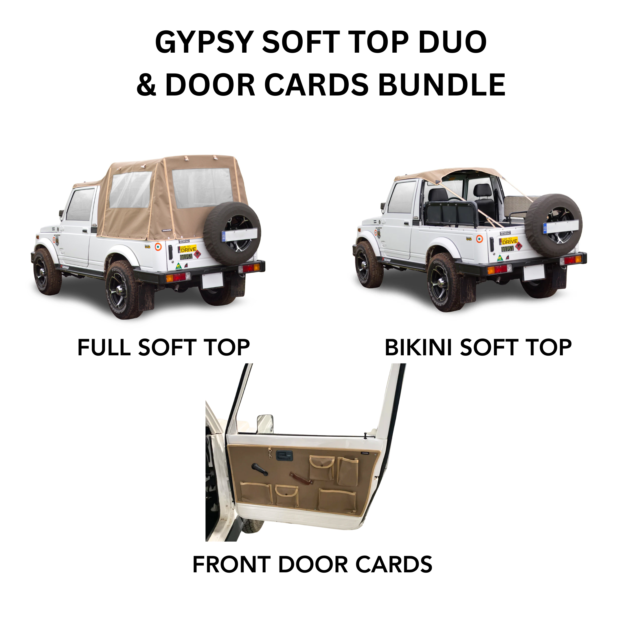 Gypsy Soft Top Duo and Door Cards Bundle