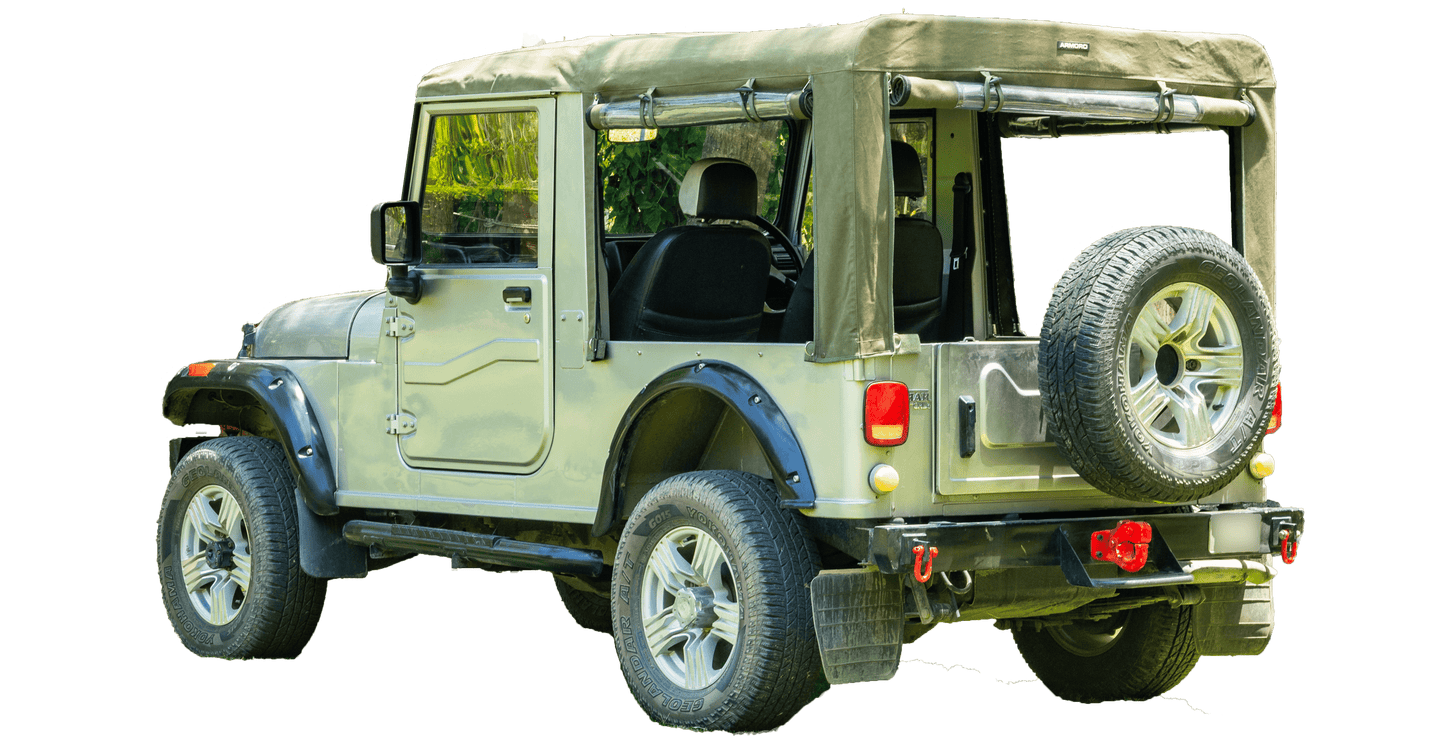 mahindra jeep soft top price