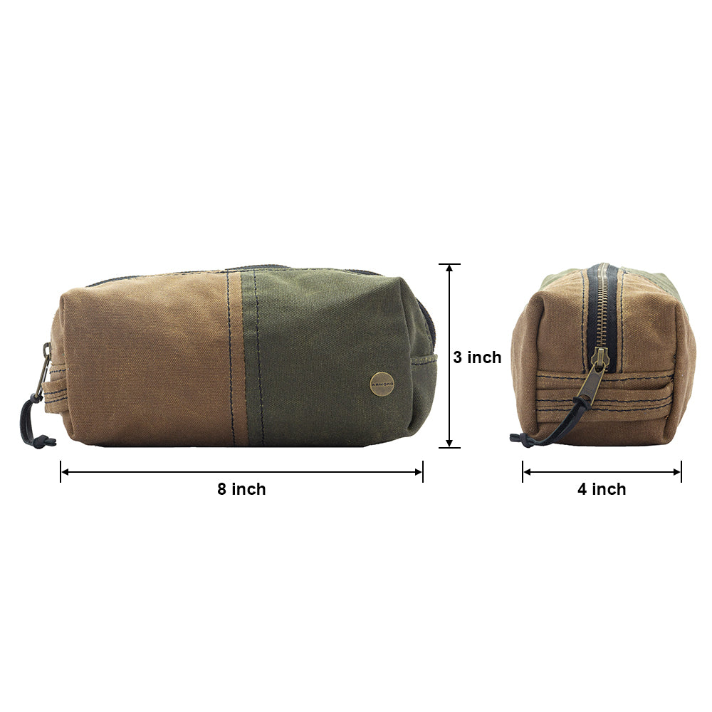 Waxed Canvas Dopp Kit