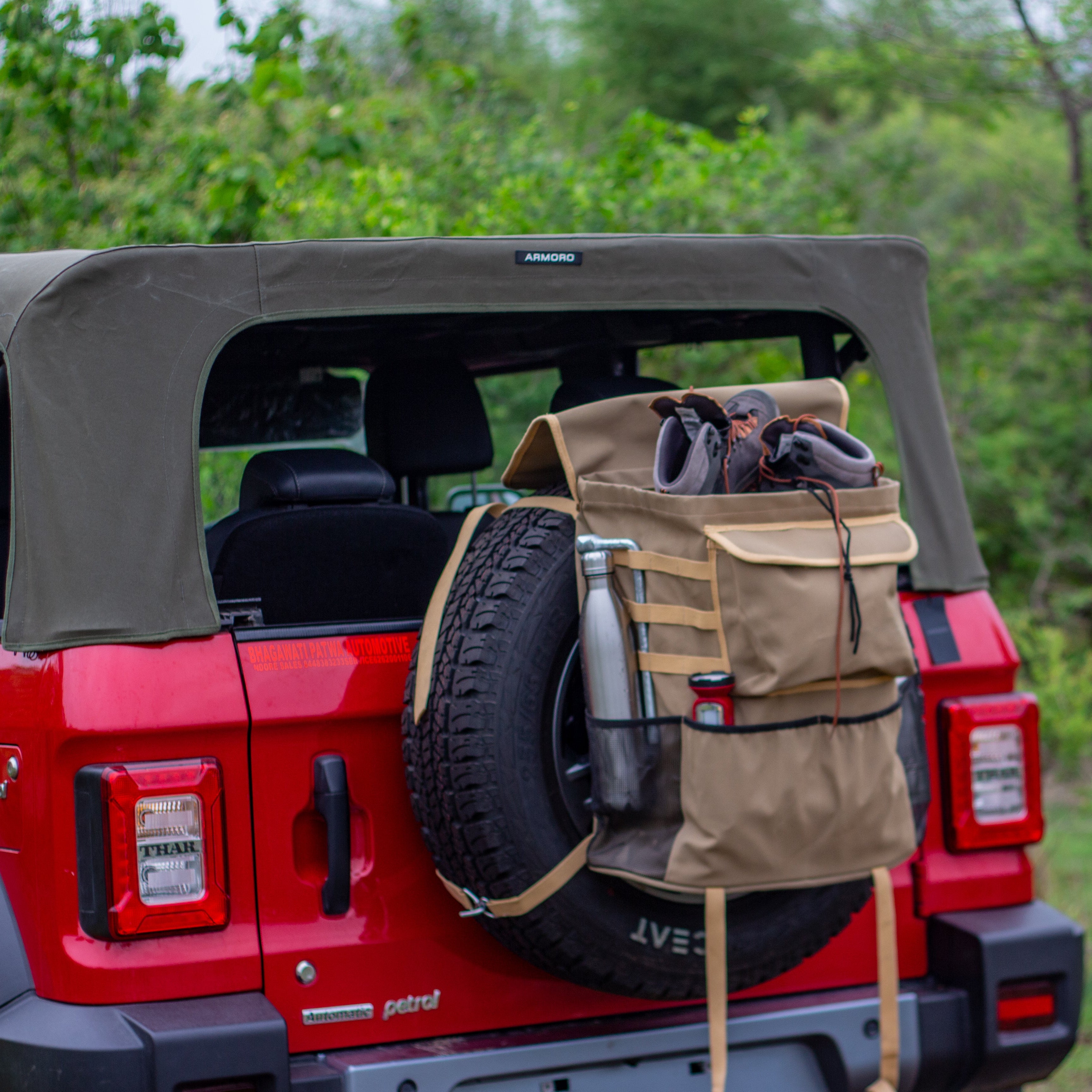 spare wheel backpack