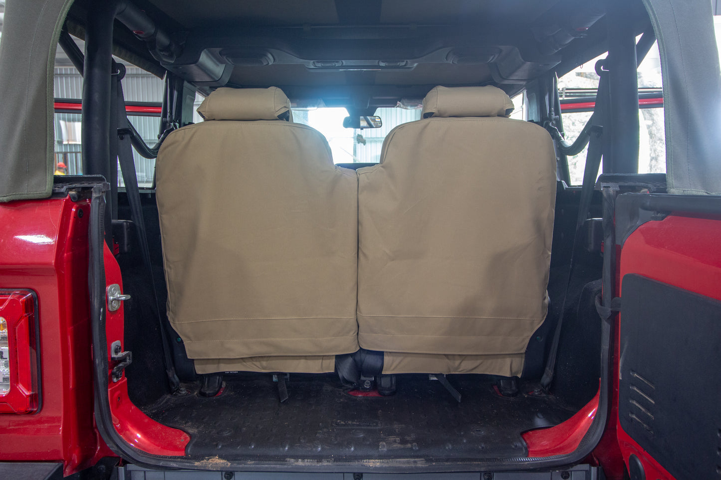 Mahindra Thar 2020 Waterproof Canvas Seat Cover Cum Organizer (4 Seats Set)